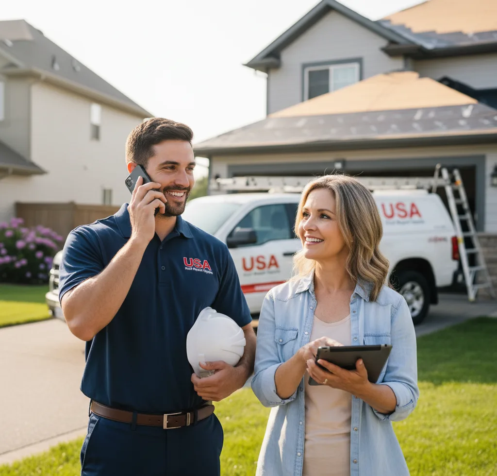 USA Roof Repair Experts customer support in Altamont